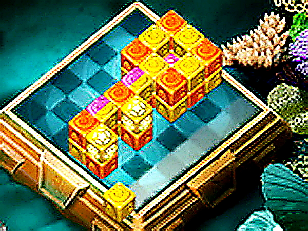 Cube Cascade Color Puzzle