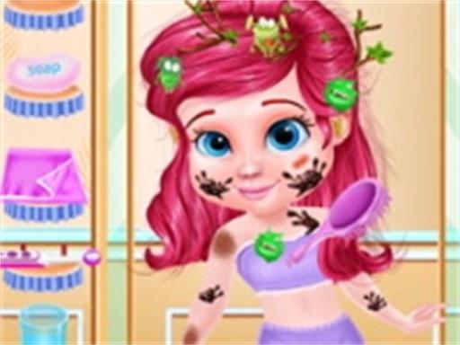 Messy Little Mermaid Makeover Online Game